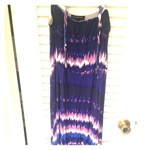 Tie-dye Hi-lo maxi dress
